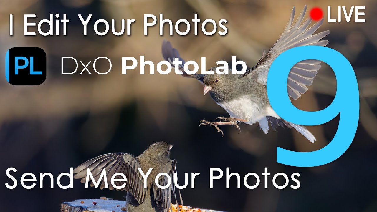 Photo editing LIVE with DxO Photolab 9.4 - Send me your photos! - YouTube