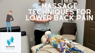 "Unlock Lower Back Pain Relief | Massage Therapist’s Anatomy & Technique Tips"