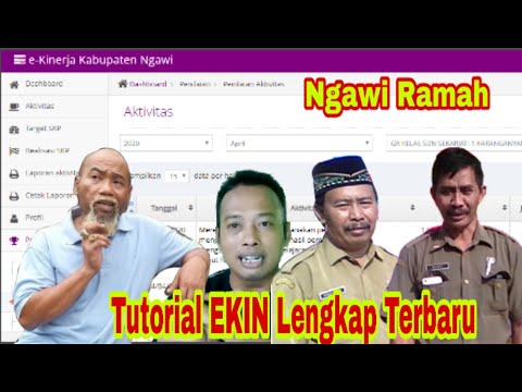 Cara Penggunaan E-Kinerja Pegawai | Cara Mengisi Aktivitas E-Kinerja Kabupaten Ngawi | Calon Guru