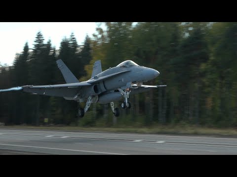 Baana 22 - F/A-18 Hornetit Joutsan Varalaskupaikalla