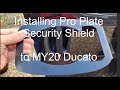 Fitting Pro Plate Door Handle Security on Ducato / Boxer / Relay - Installation guide