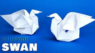 Paper swan origami. How to make origami swan out of paper. Paper birds origami