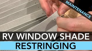 How To Restring An RV Window Shade  StepByStep Process