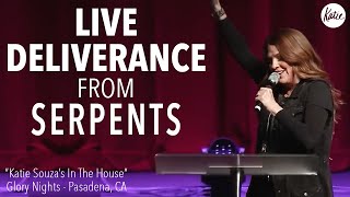 LIVE DELIVERANCE From Serpents! // Katie Souza's In The House // Glory Nights Pasadena, CA