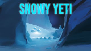 Feel the Snow Yeti explore new lands past the Ice Wall | Deep Exploration | Created by DALLE