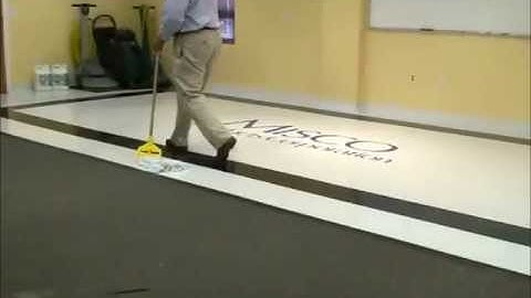 Damp Mopping Procedures 3 - Mopping The Floor.wmv