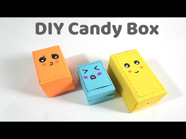 Cute gift ideas/Diy cute gift box with paper/Paper candy box easy/How to  Make Paper Chocolate box 