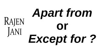 Apart from or Except for? Wealth