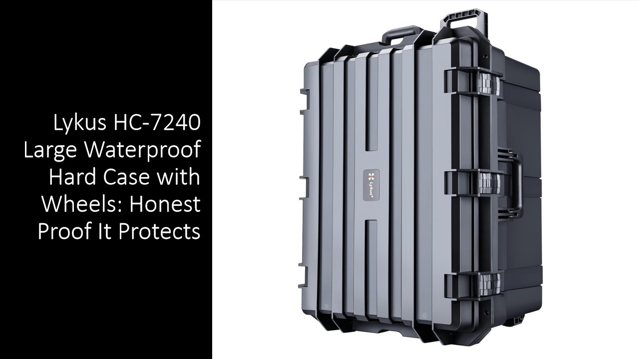 Lykus HC-7240 Large Waterproof Hard Case with Wheels: Honest Proof