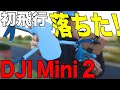 【DJI Mini 2】初飛行で落ちた！ え、ちょっと待って〜　DJIケアも入るべし　カメラ設定もやります　【4K映像】