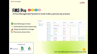 👉 Flow Management System | Track Orders Process Wise | Google Sheets + AppSheet | Project Management