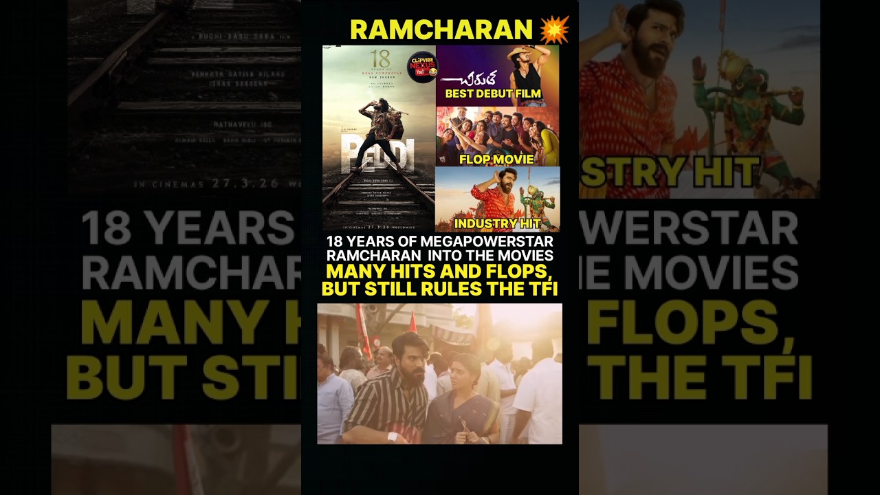 Ramcharan 18 years of cini industry 💥📸