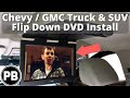 2007 - 2014 Chevy GMC DVD Screen Install | Tahoe Suburban Yukon Avalanche