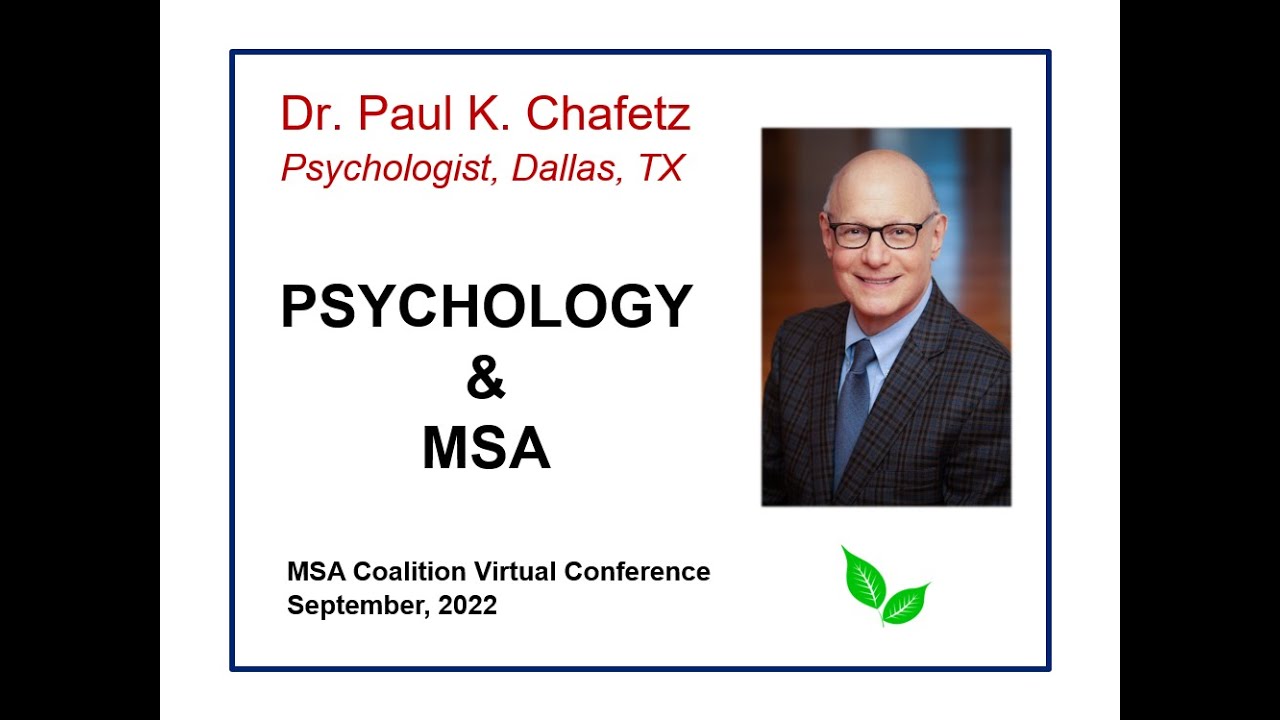 MSA Coalition's Annual Conference Presentation YouTube