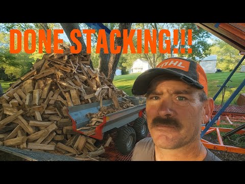 New setup in the Woodyard! “Eastonmade Efficiency – No More Stacking Needed”