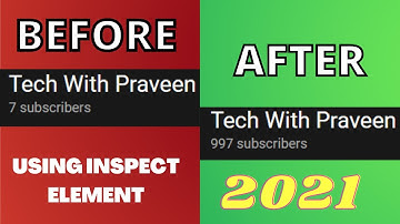 INCREASE YOUR SUBSCRIBER USING INSPECT ELEMENT(2021) LIVE PROOF!😎🤑| Gain 900+ Subscribers|