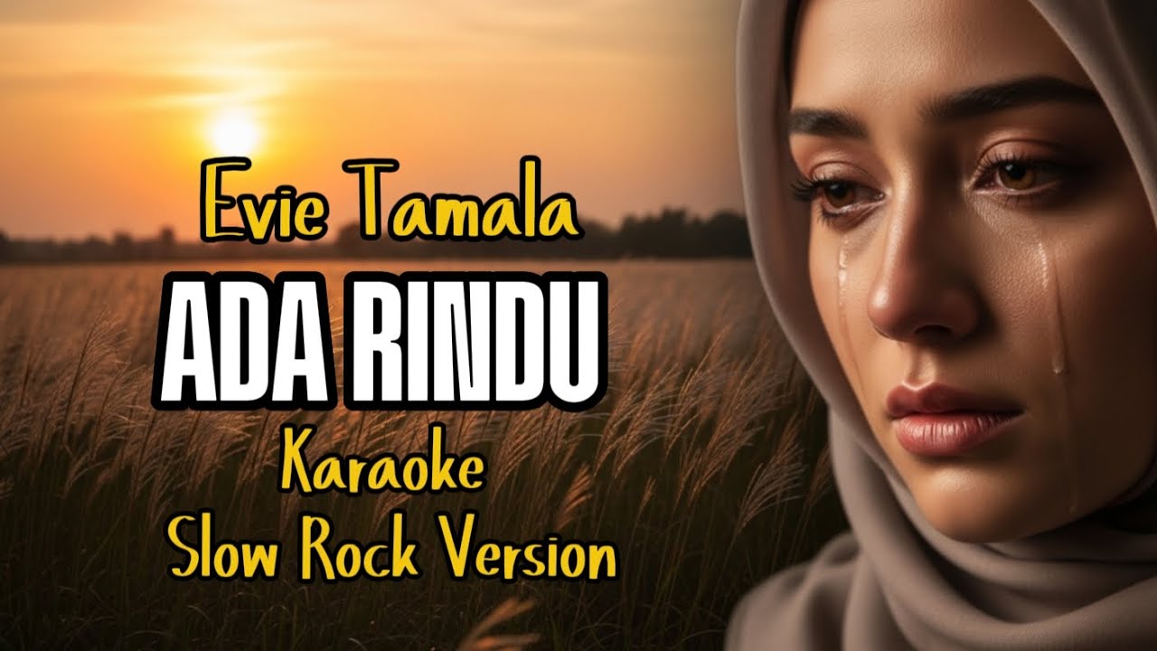 KARAOKE - Ada Rindu - Evie Tamala ‼️ Slow Rock Version 