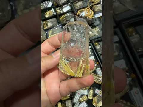 Mặt dây chuyền Hư Không Tạng Bồ Tát đá THẠCH ANH