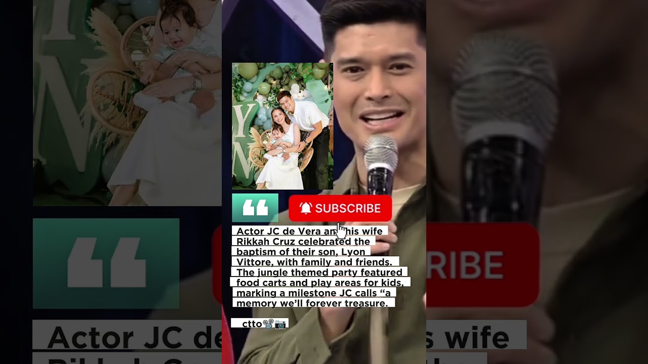 JC de Vera’s Baby Baptism Celebration 🎉👶