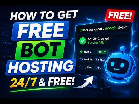 Get FREE Bot Hosting in 2 Minutes ⚡ 24/7 Online (No Payment)