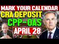 April 28, 2026: Mark Your Calendar for This CRA Deposit Date