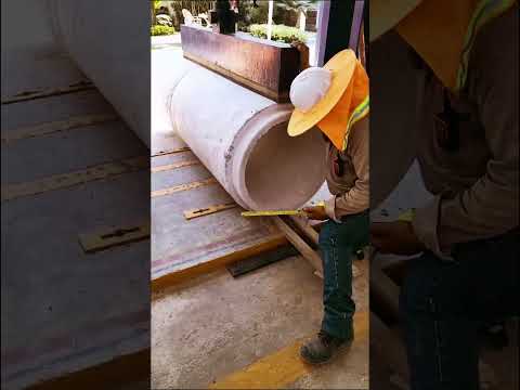 método de los tres apoyos en tubería de concreto armado