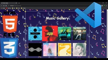ONLINE MUSIC GALLERY (PLAIN HTML AND CSS)