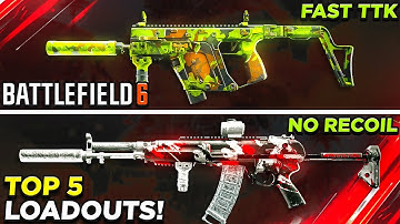 *NEW* TOP 5 META LOADOUTS in BATTLEFIELD 6! 👑 (BF6 Best Class Setups) - BF6 Best Weapons