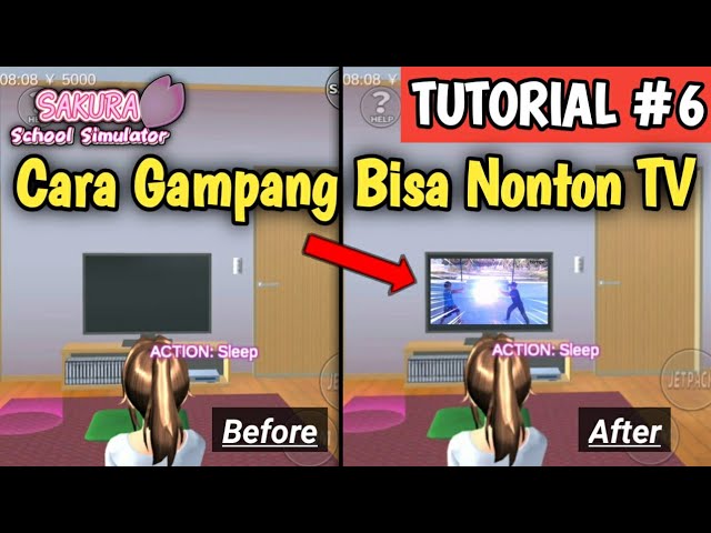 Cara Bisa Menonton TV Di Game SAKURA School Simulator | TUTORIAL #6 class=