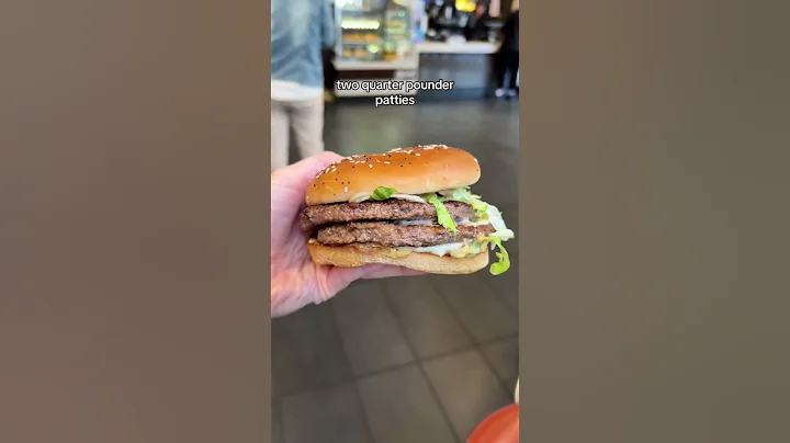 New McDonald’s burger and it’s HUGE! THE BIG ARCH #mcdonalds