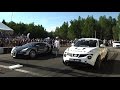 Bugatti veyron vs nissan juke r russian drag race