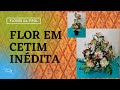 CALANDRA 5 PONTAS EM CETIM - FLORES DA PIPOL