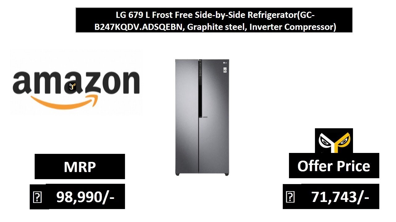 Lg 679 L Frost Free Side By Side Refrigerator Youtube