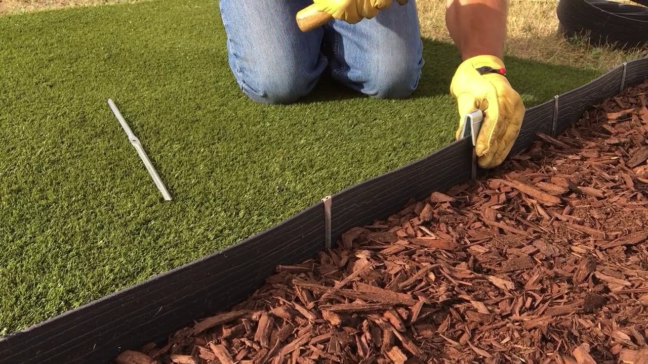 Landscape Edging Pin Demonstration by GatorStake™ YouTube