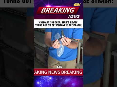 WALMART SHOCKER: MAN'S NEWTV TURNS OUT TO BE SOMEONE ELSE'STRASH! #news #shorts