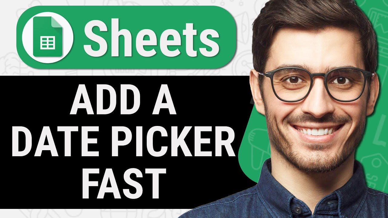 How To Add A Calendar Date Picker in Google Sheets (Quick & Easy) - YouTube