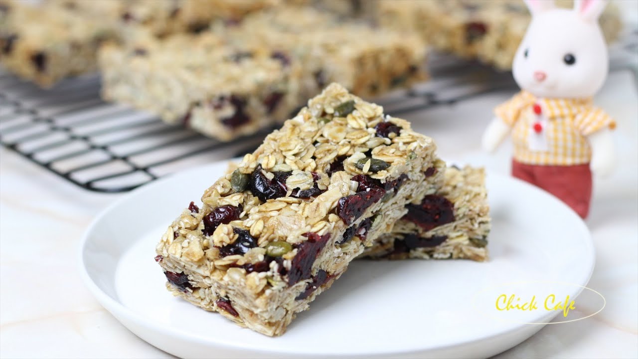 Granola bar( Bake) กราโนล่าบาร์ เเบบอบ ทำง่าย สูตรอร่อยมากกว่าเดิมค่ะ -  YouTube