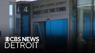 Officials provide update after driver crashes into Evans Terminal at Detroit Metro Airport