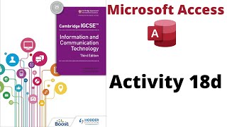Activity 18d IGCSE ICT