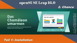 openSUSE Leap 16 zum 2. Teil 1 - Installation #linux #opensuse