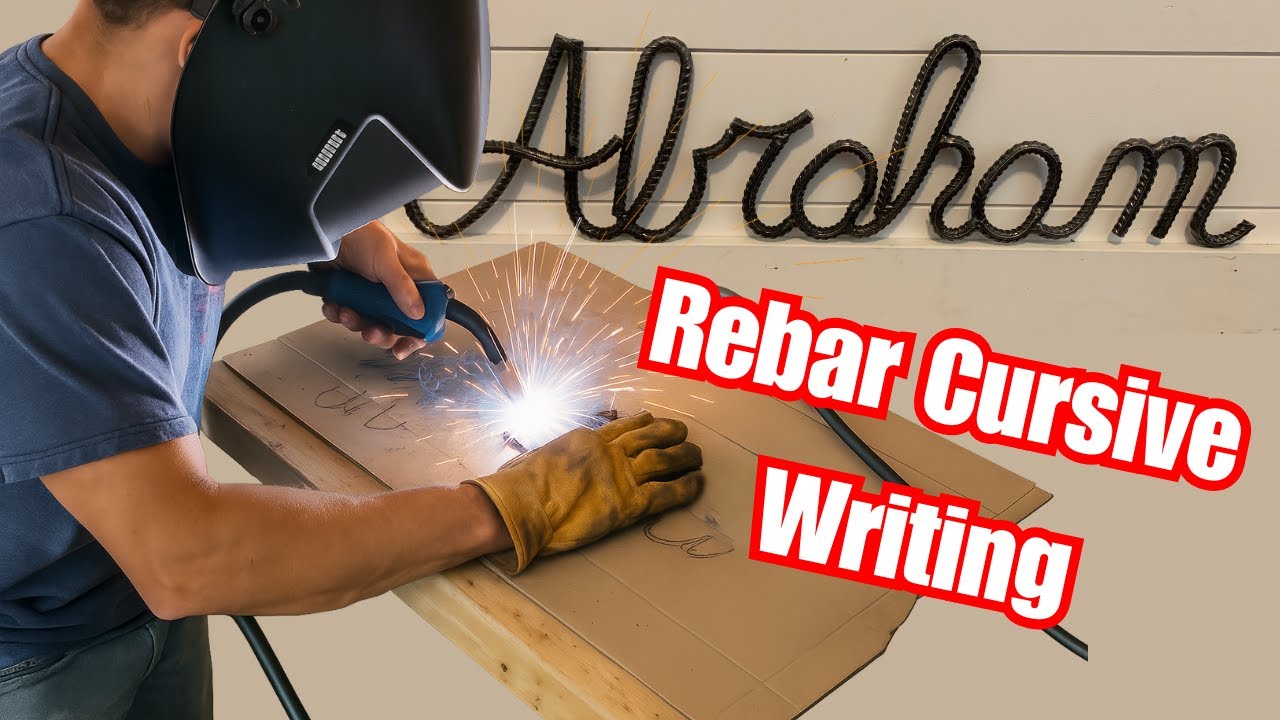 Making A Cursive Rebar Name Sign