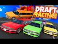 Straight Line Draft Racing in Multiplayer is INSANE! (BeamNG Drive Mods)