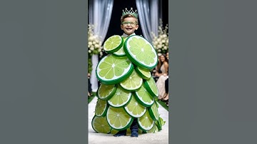 Adorable Fruit-Themed Handsome Boy Runway #cute#RunwayShow #AIArt #fyp #viral #YouTubeShorts#boy