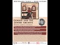 Elisheva carlebach mosse lecture 01 the jewish archives of early modern europe