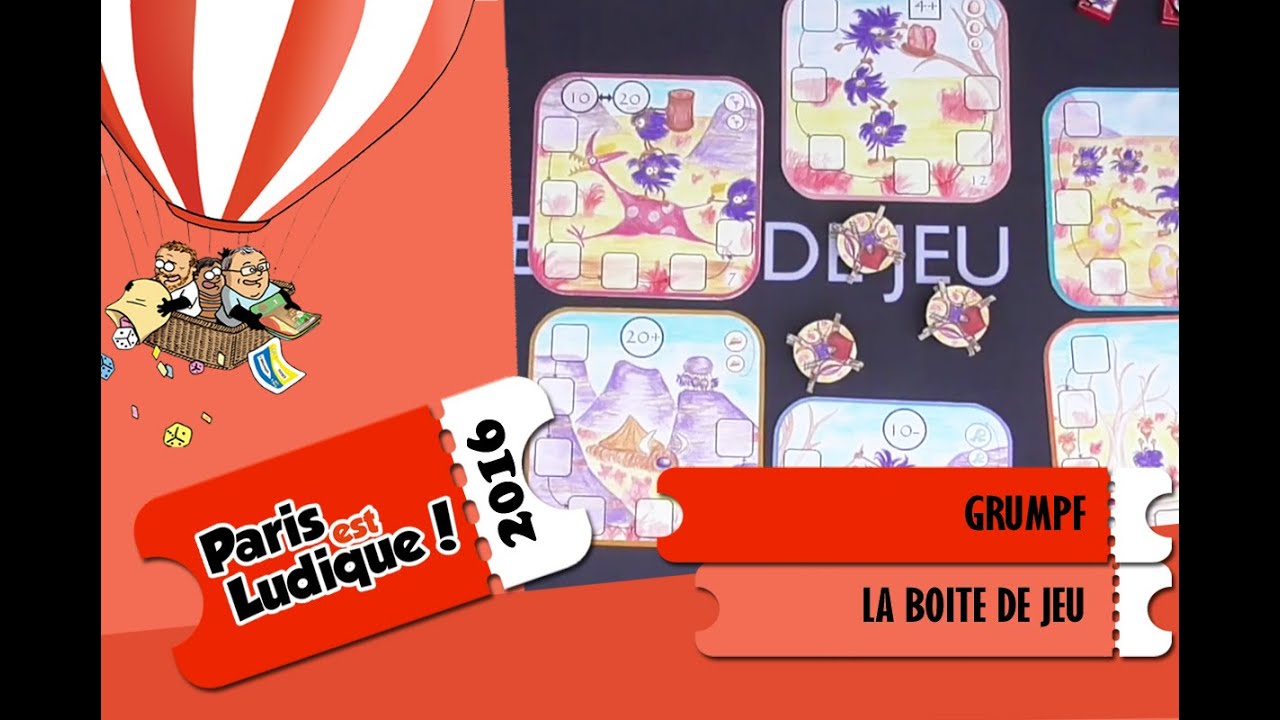 Paris est ludique 2016 - Jeu Grumpf - La boîte de jeu - VF - YouTube
