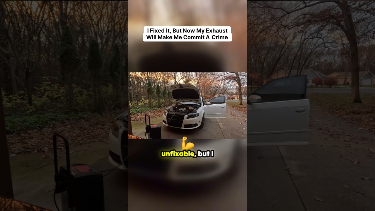 My Audi S4 Exhaust Just FELL OFF 😱 (Loud!)