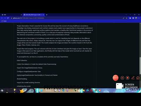 AI Powered Nutrition analyser and fitness enthusiasts-IBM Project -Final year CSE