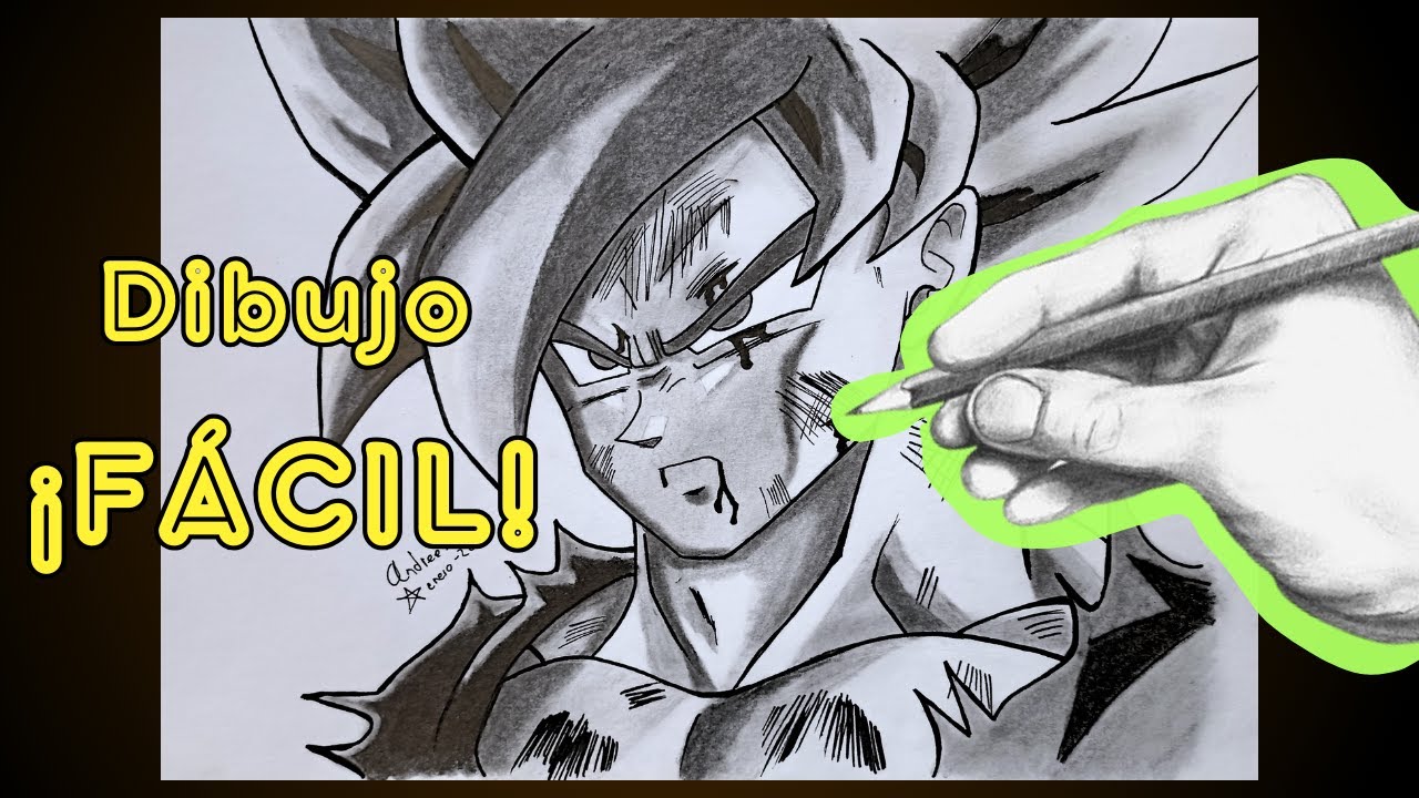 ¿Es FÁCIL DIBUJAR a GOKU SSJ a lápiz? | DRAGON BALL Z - YouTube