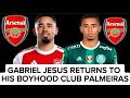 GABRIEL JESUS RETURNS TO HIS BOYHOOD CLUB PALMEIRAS #arsenal #premierleague #soccer #gunners