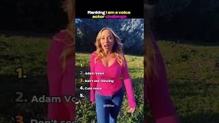 Ranking: I am a voice actor challenging trend🎙🎶 🔥#shorts #voiceactor #funny